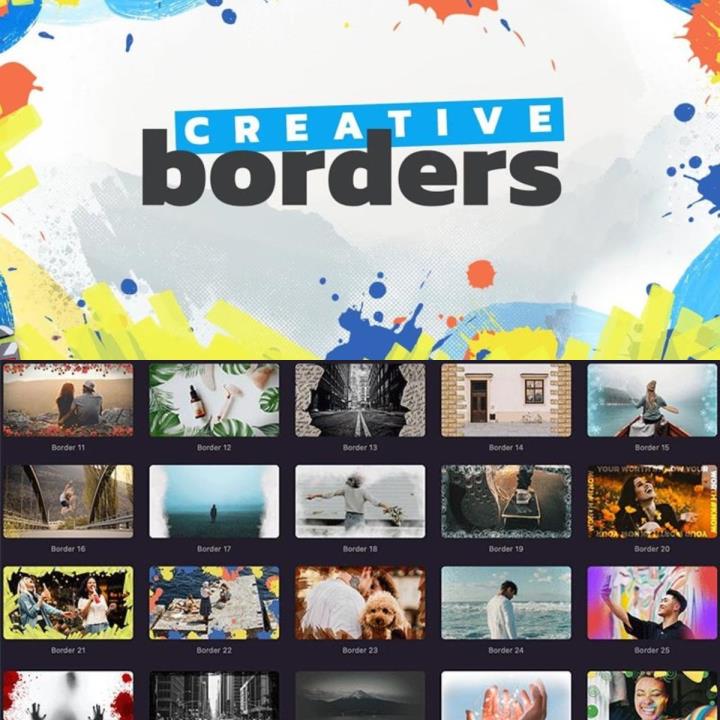 中文FCPX插件50种创意边框视频边缘遮罩样式效果