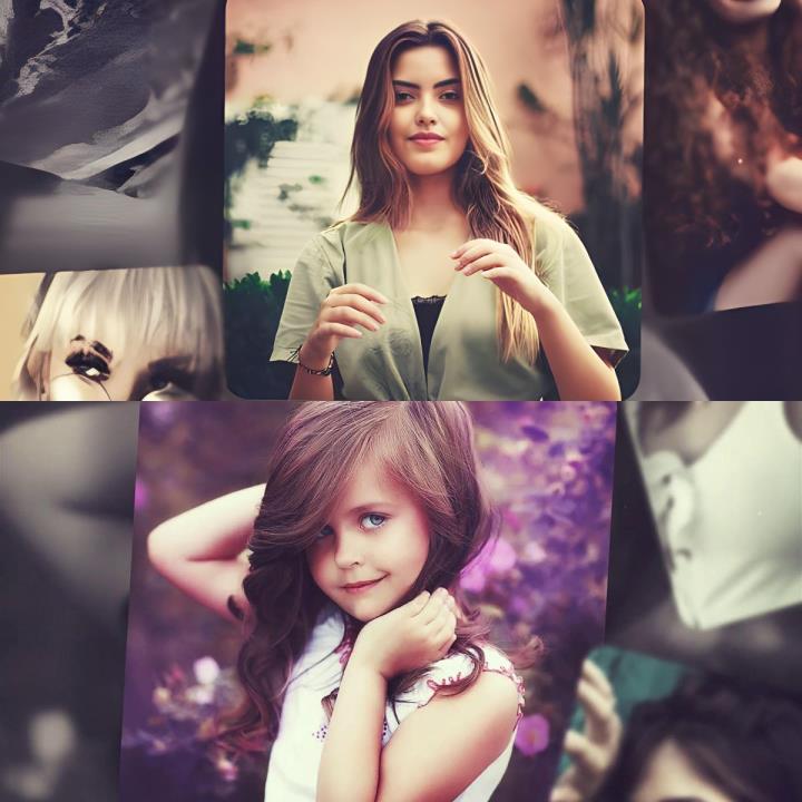 优雅唯美照片幻灯片干净浪漫视频电子相册AE模板素材源文件