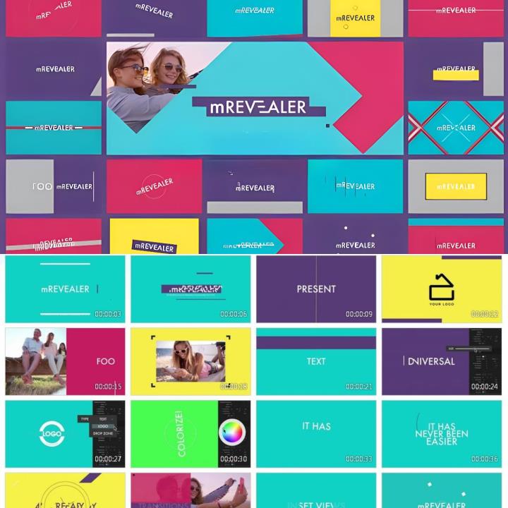 mRevealer FCPX插件50款炫酷图形动画传达文字排版展示