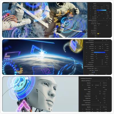 FCPX插件:70款高科技HUD屏幕触控UI元素动画预设 PROHUD VOL.2