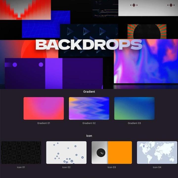 中文版FCPX插件50组抽象创意线条图形动画动态背景视频素材